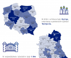 Cmentarze w województwie lubelskim. Stan w dniu 31 grudnia 2019 (infografika) Foto
