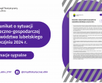 Komunikat o sytuacji społeczno-gospodarczej województwa lubelskiego styczeń 2024 r. Foto