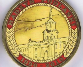 Medal pamiątkowy 20 lat Samorządu Miasta Radzyń Podlaski 1990-2010