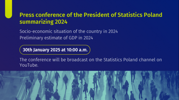 Press conference of the President of Statistics Poland 30th January 2025 at 10 a.m