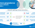 Koniunktura gospodarcza w województwie lubelskim w sierpniu 2024 r. - infografika Foto