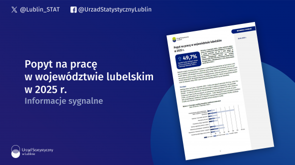 Popyt na pracę w województwie lubelskim w 2025 r.