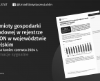 Podmioty gospodarki narodowej w rejestrze REGON w województwie lubelskim Stan na koniec czerwca 2024 r. Foto