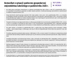 Komunikat o sytuacji społeczno-gospodarczej województwa lubelskiego październik 2020 r. Foto
