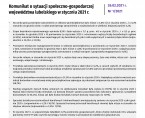 Komunikat o sytuacji społeczno-gospodarczej województwa lubelskiego styczeń 2021 r. Foto