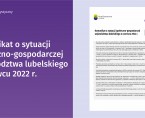Komunikat o sytuacji społeczno-gospodarczej województwa lubelskiego czerwiec 2022 r. Foto