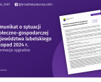 Komunikat o sytuacji społeczno-gospodarczej województwa lubelskiego listopad 2024 r. Foto