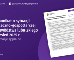 Komunikat o sytuacji społeczno-gospodarczej województwa lubelskiego wrzesień 2025 r. Foto