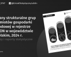 Zmiany strukturalne grup podmiotów gospodarki narodowej w rejestrze REGON w województwie lubelskim, 2024 r. Foto