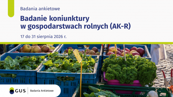 Ankieta koniunktury w gospodarstwie rolnym (AK-R) 17-31.08.2026 r.