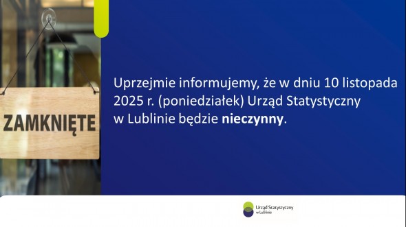 10 listopada 2025 r. (poniedziałek) Urząd będzie nieczynny.