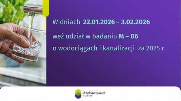 M-06 „Sprawozdanie o wodociągach i kanalizacji za 2025 rok.”